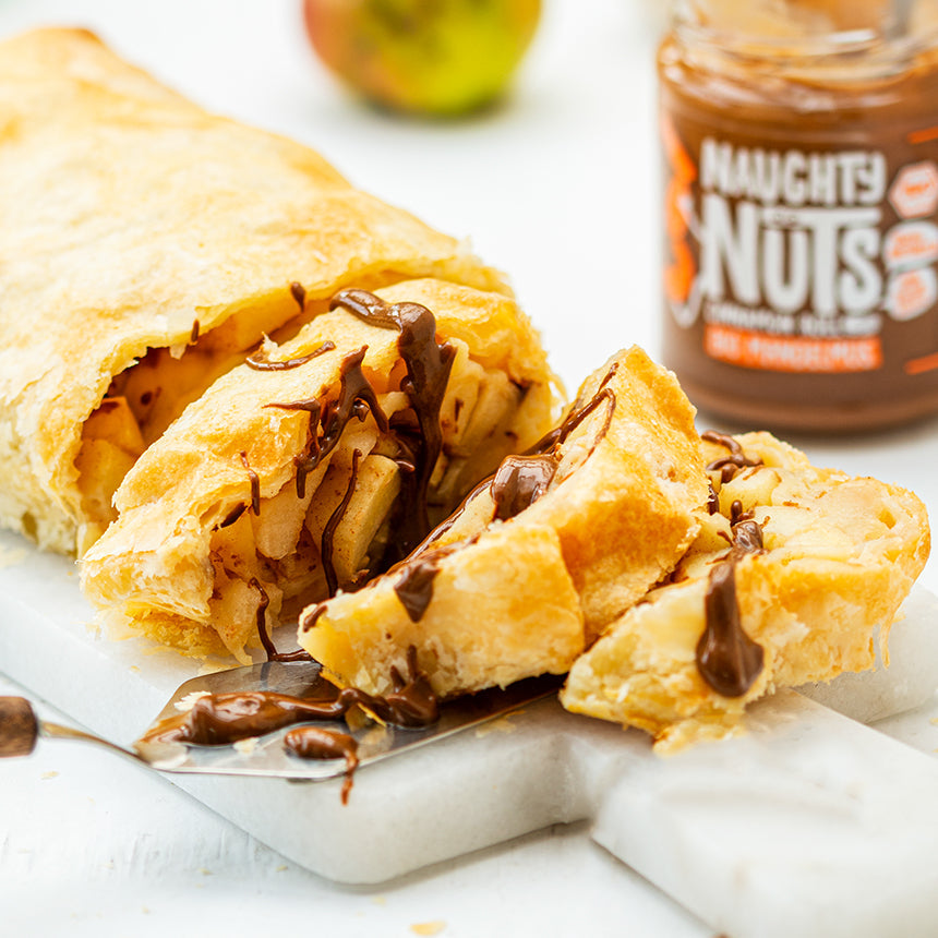Veganer Apfelstrudel mit Zimtmus
