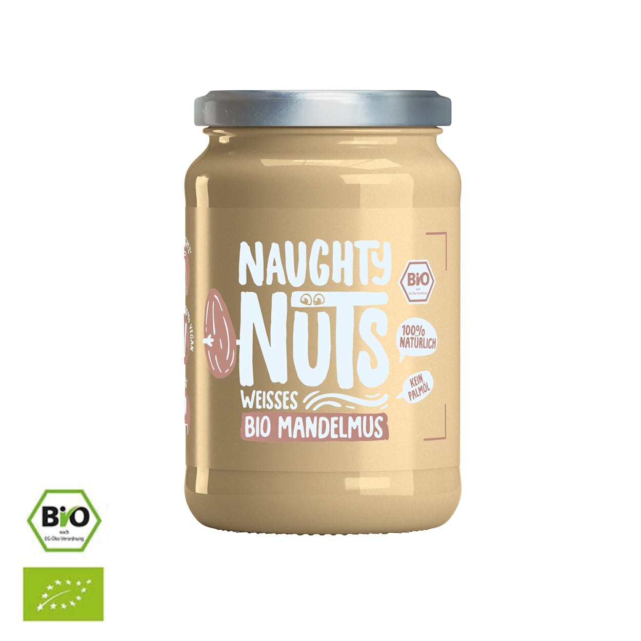 Naughty Nuts Pures Nussmus Bundle mit weißem Bio Mandelmus