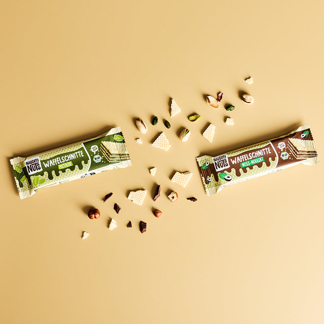 Bio Waffelschnitte Mixed Box (Nuss-Nougat & Pistazie)