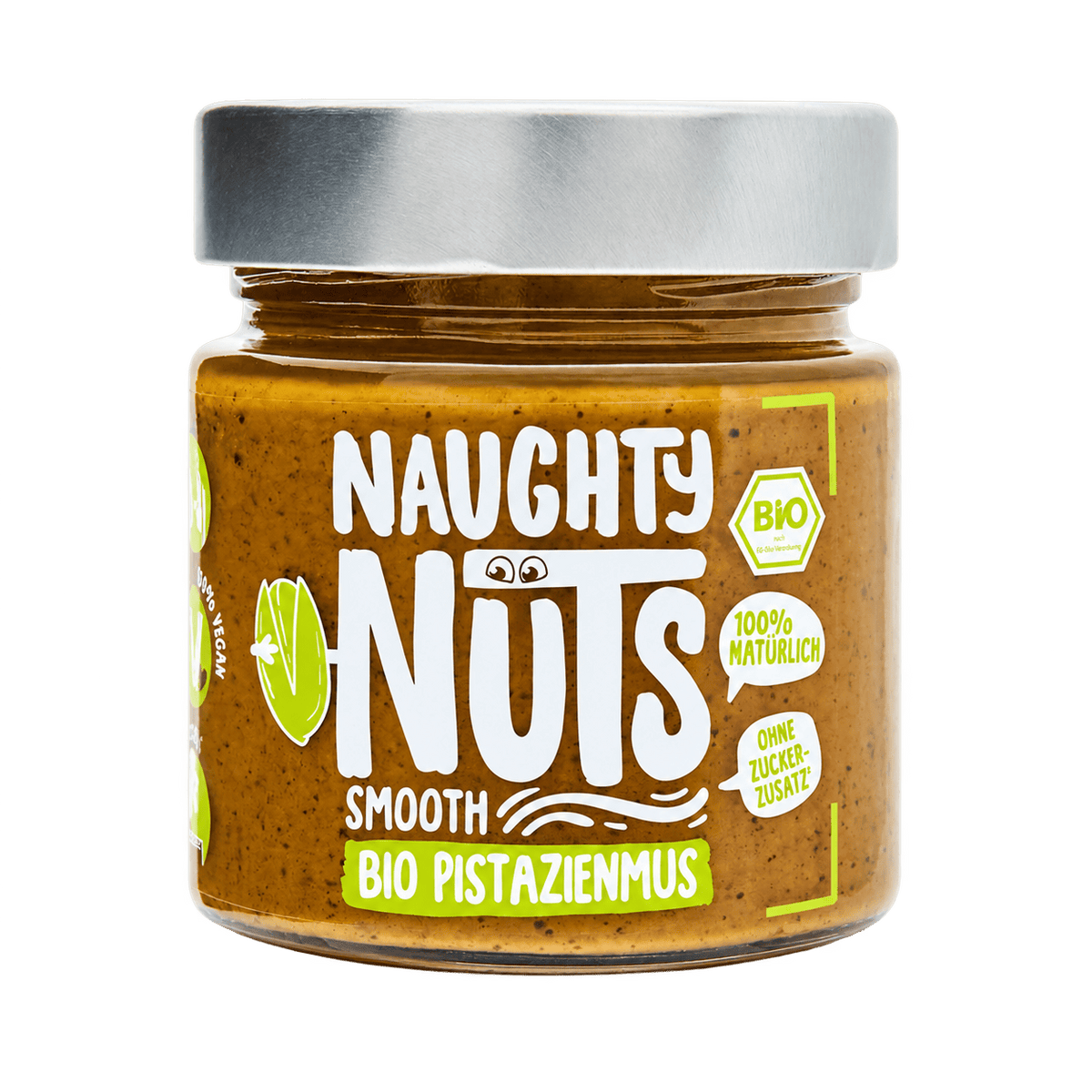 Naughty Nuts Bio Pistazienmus Smooth im Glas