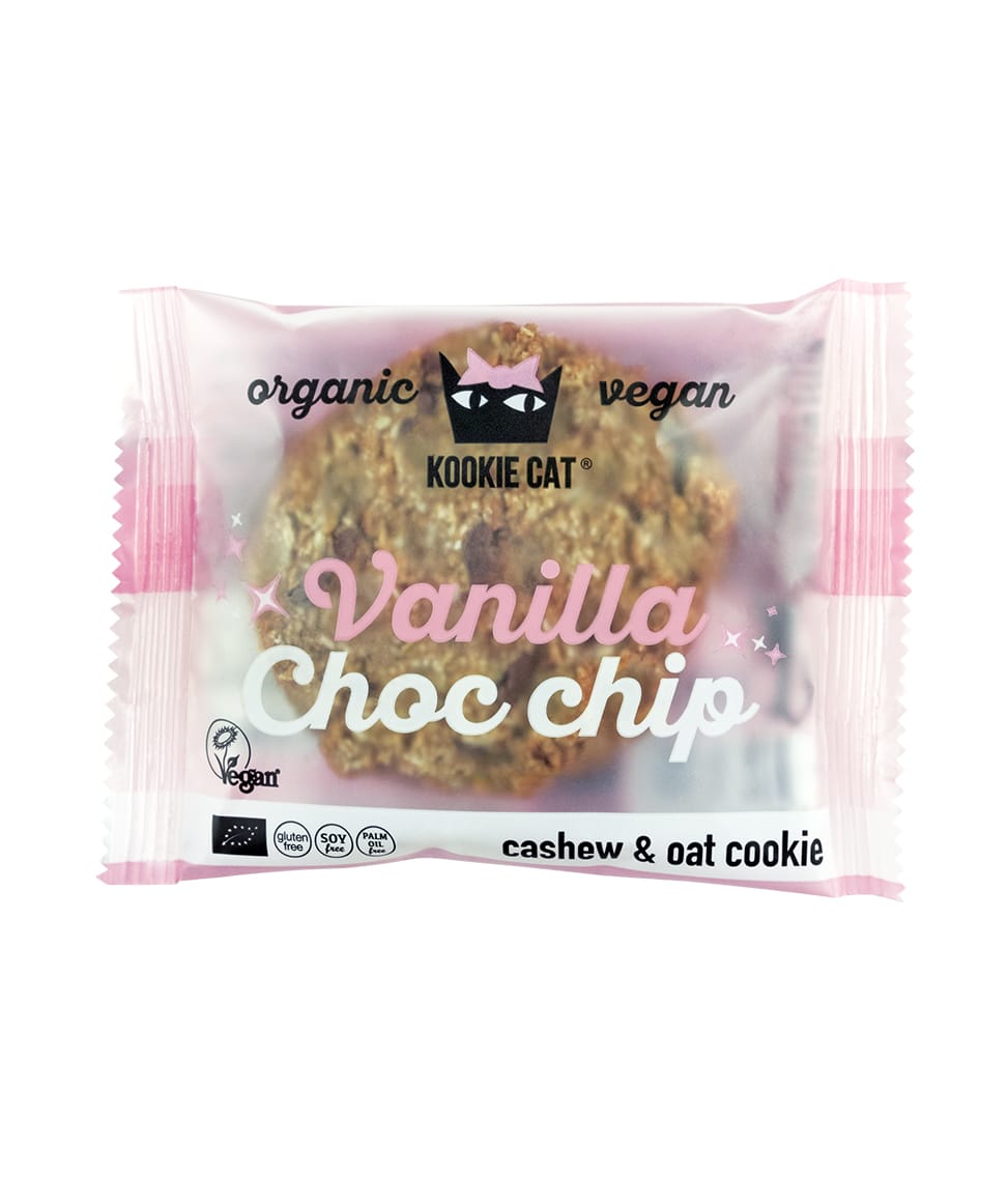 Kookie Cat Cookie Bio Cookie Chocolate-Chips & Vanille