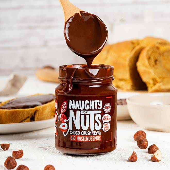 Naughty Nuts Nussbutter Bio Haselnussmus Choco Crush