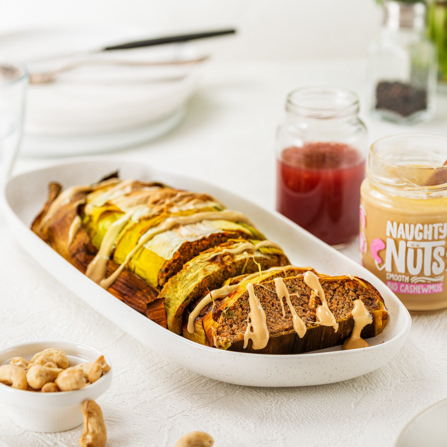 Veganer Osterbraten mit Cashewmus