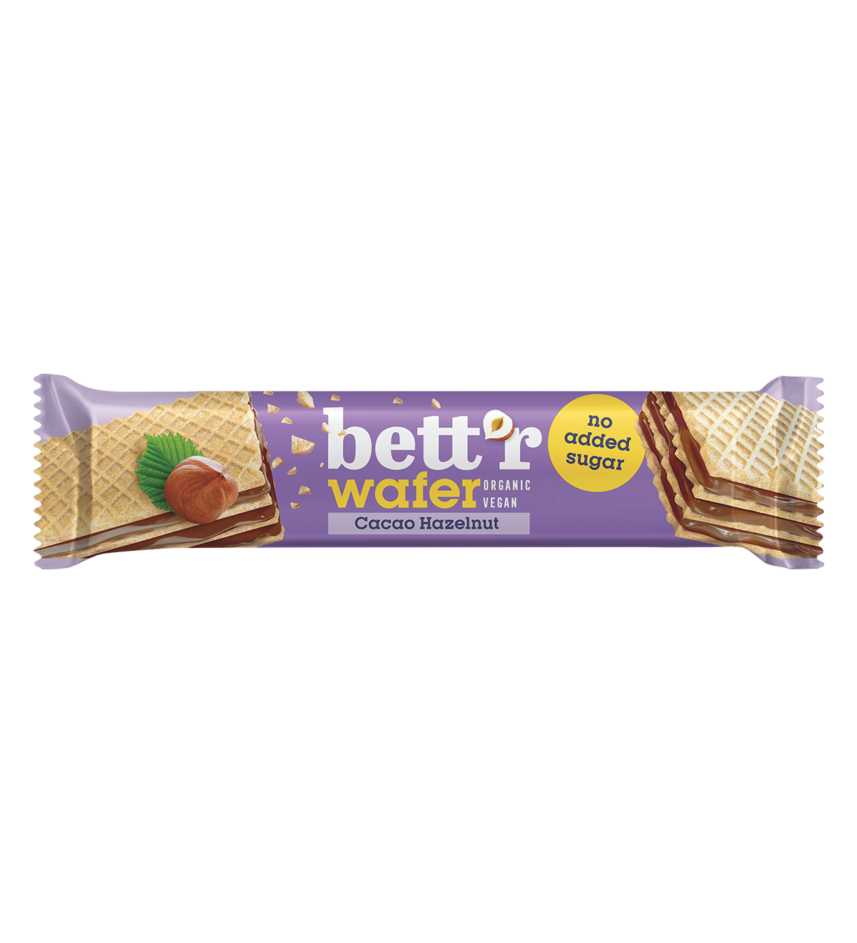 Bio Waffel mit Kakao-Haselnuss Creme