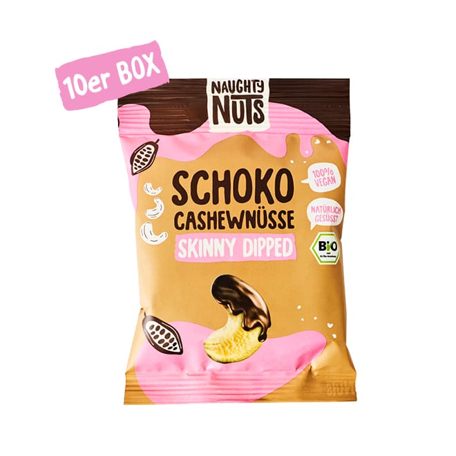 Bio Schoko-Cashews (skinny dipped) - 10er Box - Box