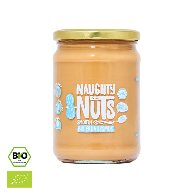 Bio Erdnussmus Smooth (500g Glas)
