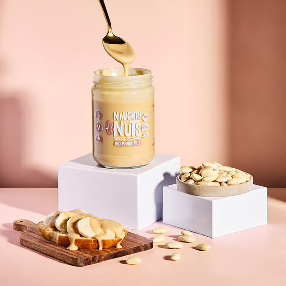 Bio Weißes Mandelmus (500g Glas)