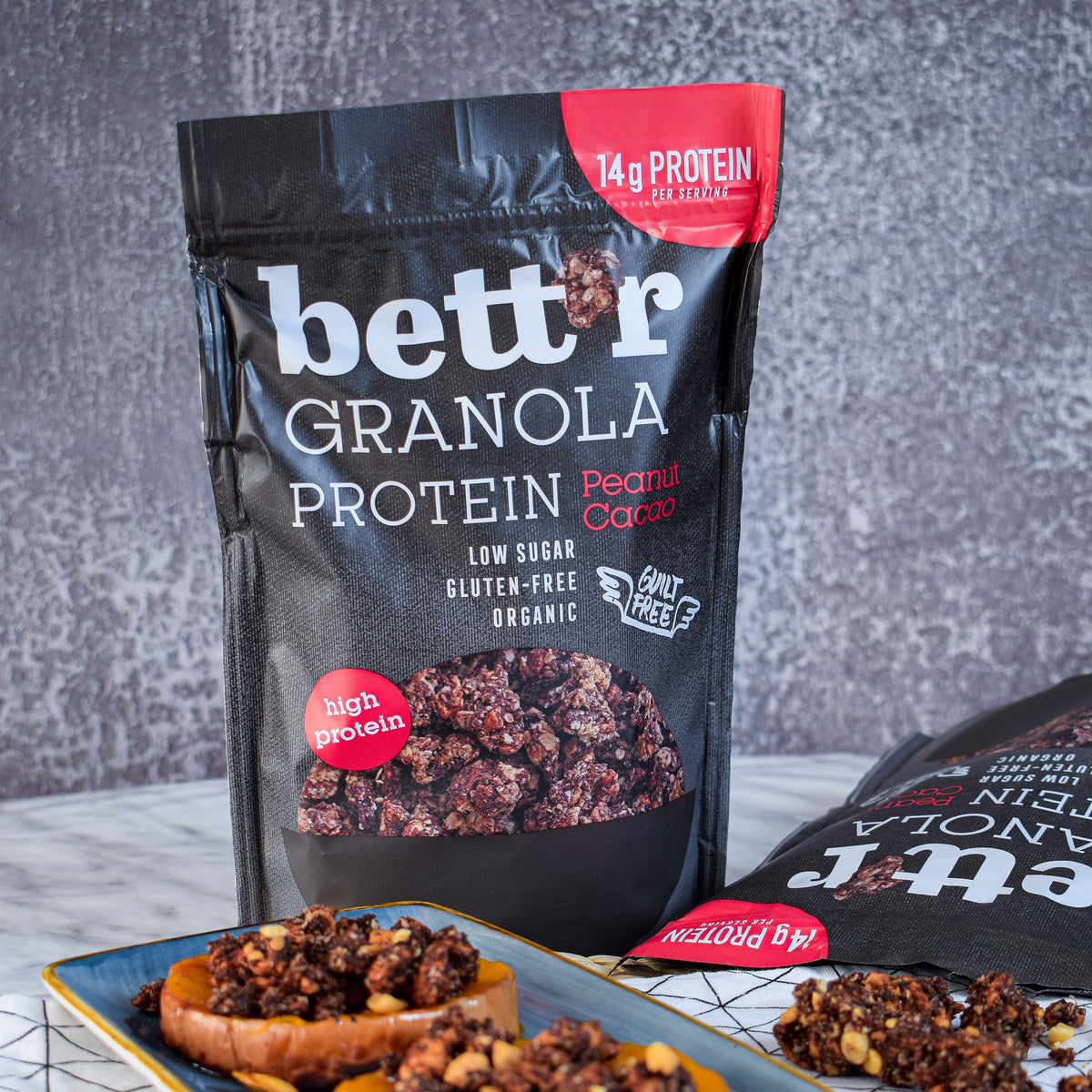 Bio Protein Granola Erdnuss &amp; Kakao