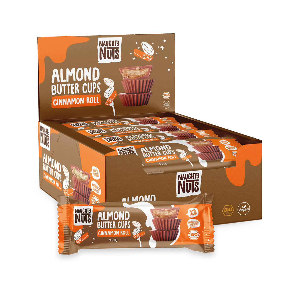 Bio Almondbutter Cups Cinnamon Roll