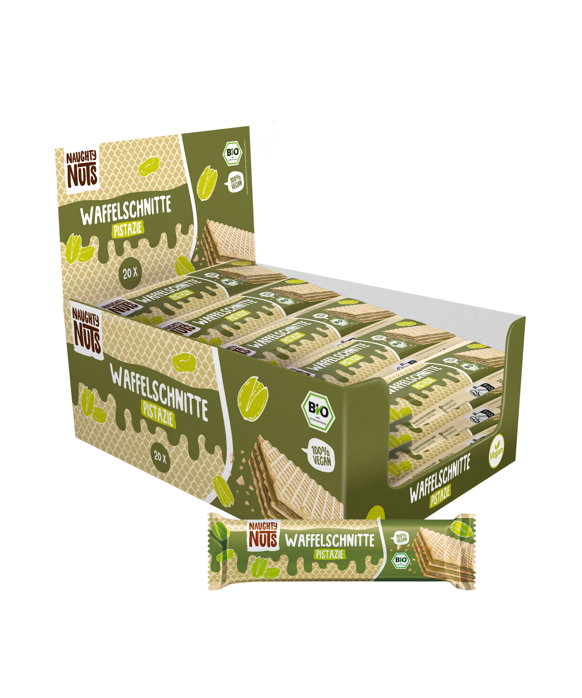 Bio Waffelschnitte Pistazie