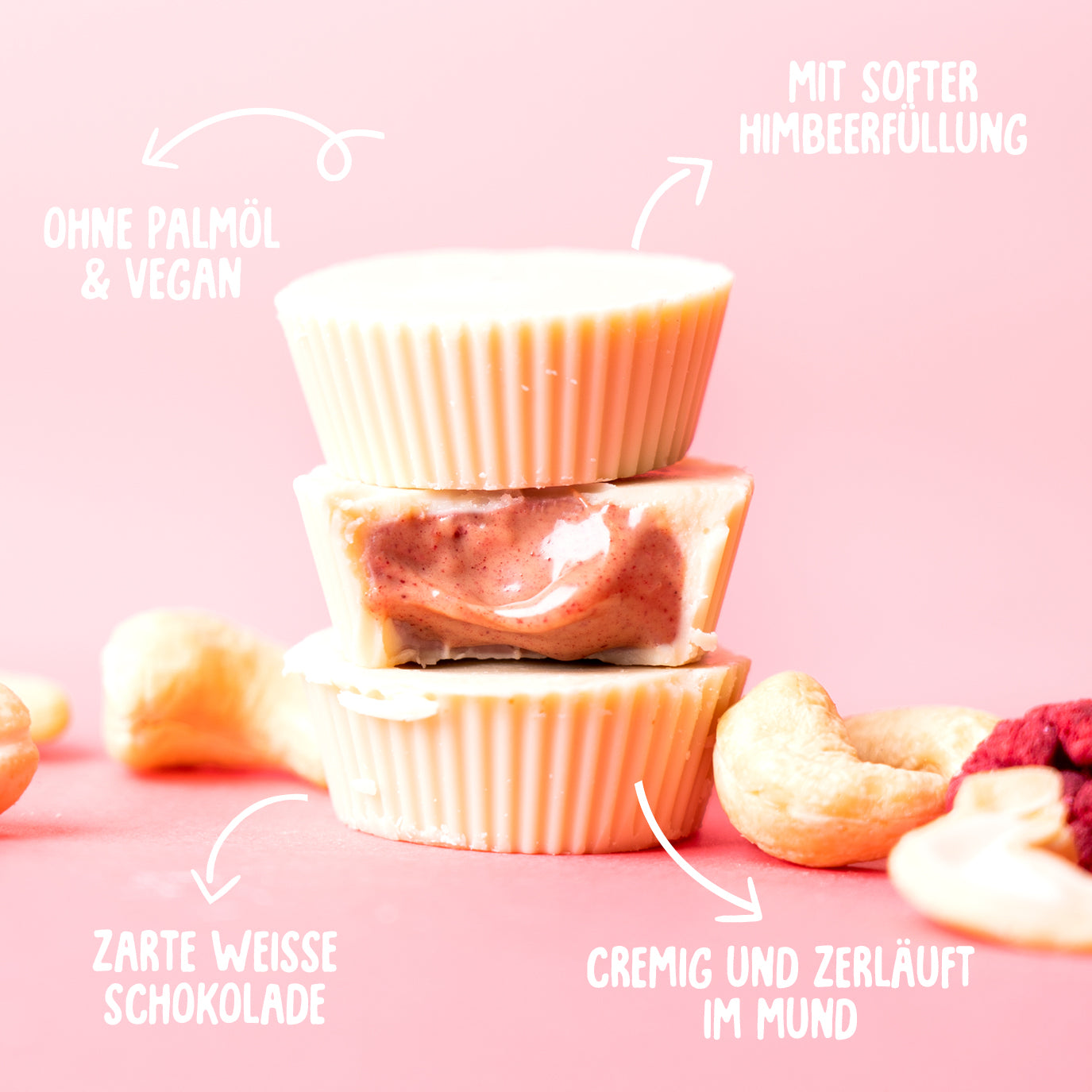 Bio Cashew Butter Cups Raspberry Rumble